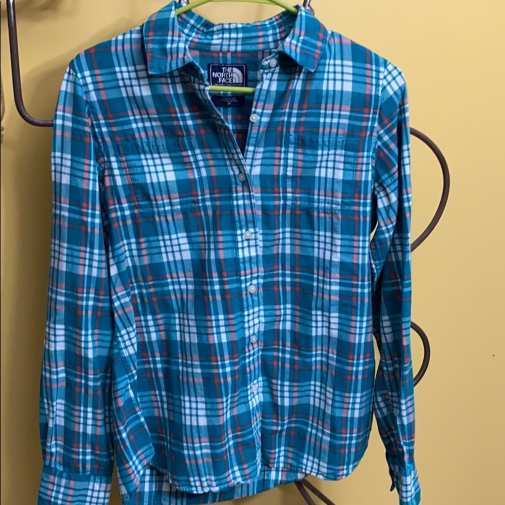 The North Face Women’s flannel Shirt Size Medium
